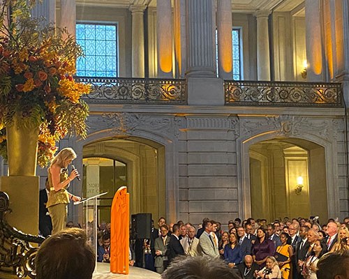 Van Raam on a trade mission to the United States reception Queen Máxima