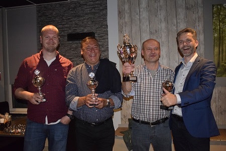 Award ceremony to winners of the bowling competition