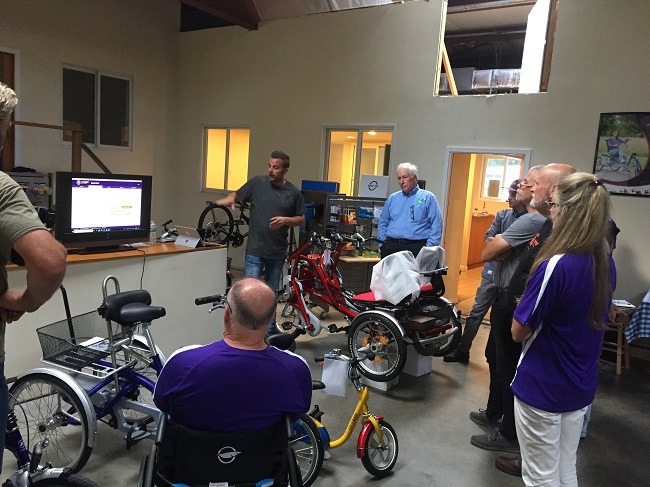 Van Raam gives service training to dealers in the United States