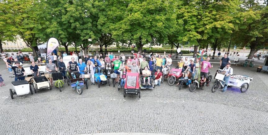 Cargo Bike Tag 2019 in Stuttgart van raam