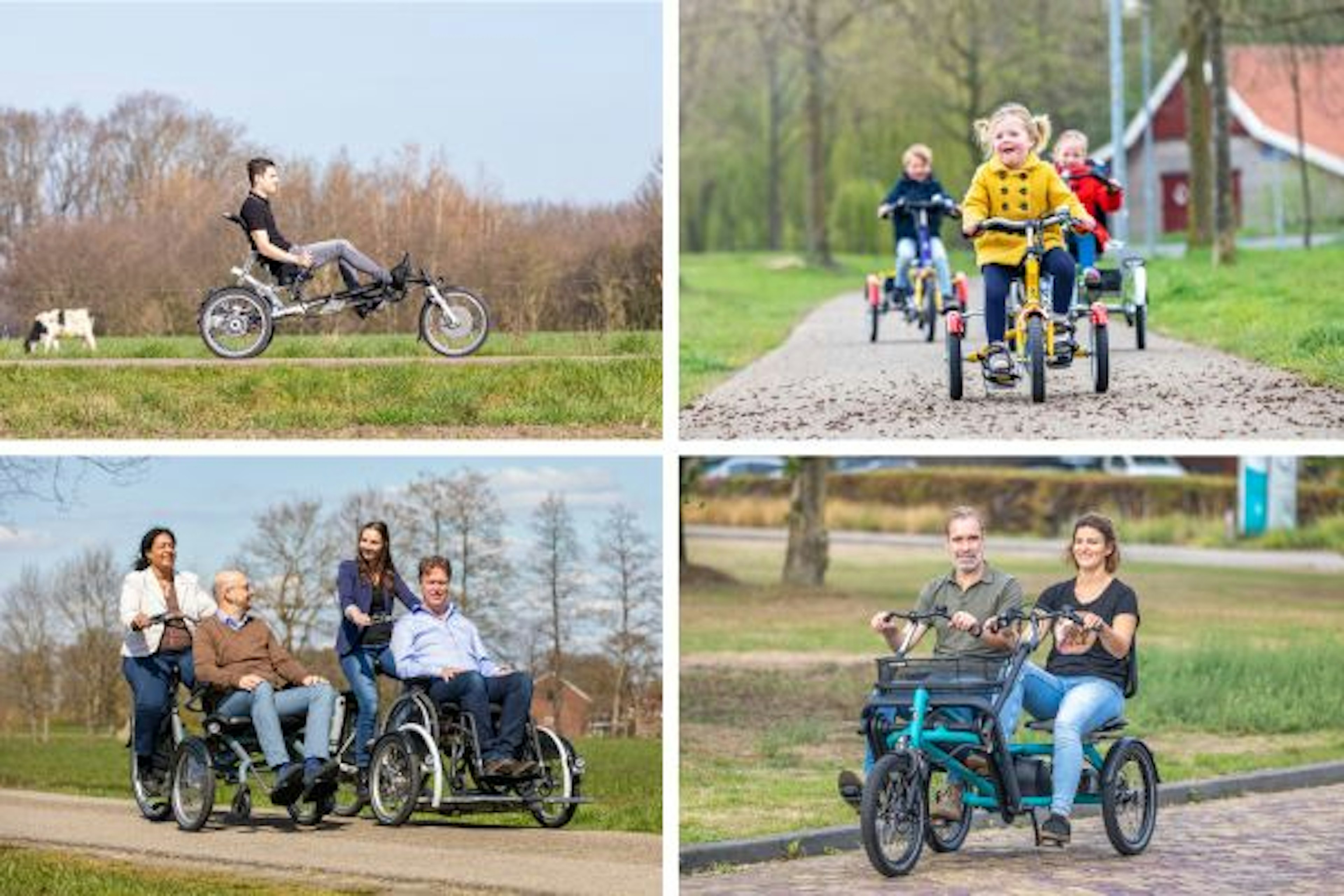 Aangepaste fietsen voor personen met een beperking