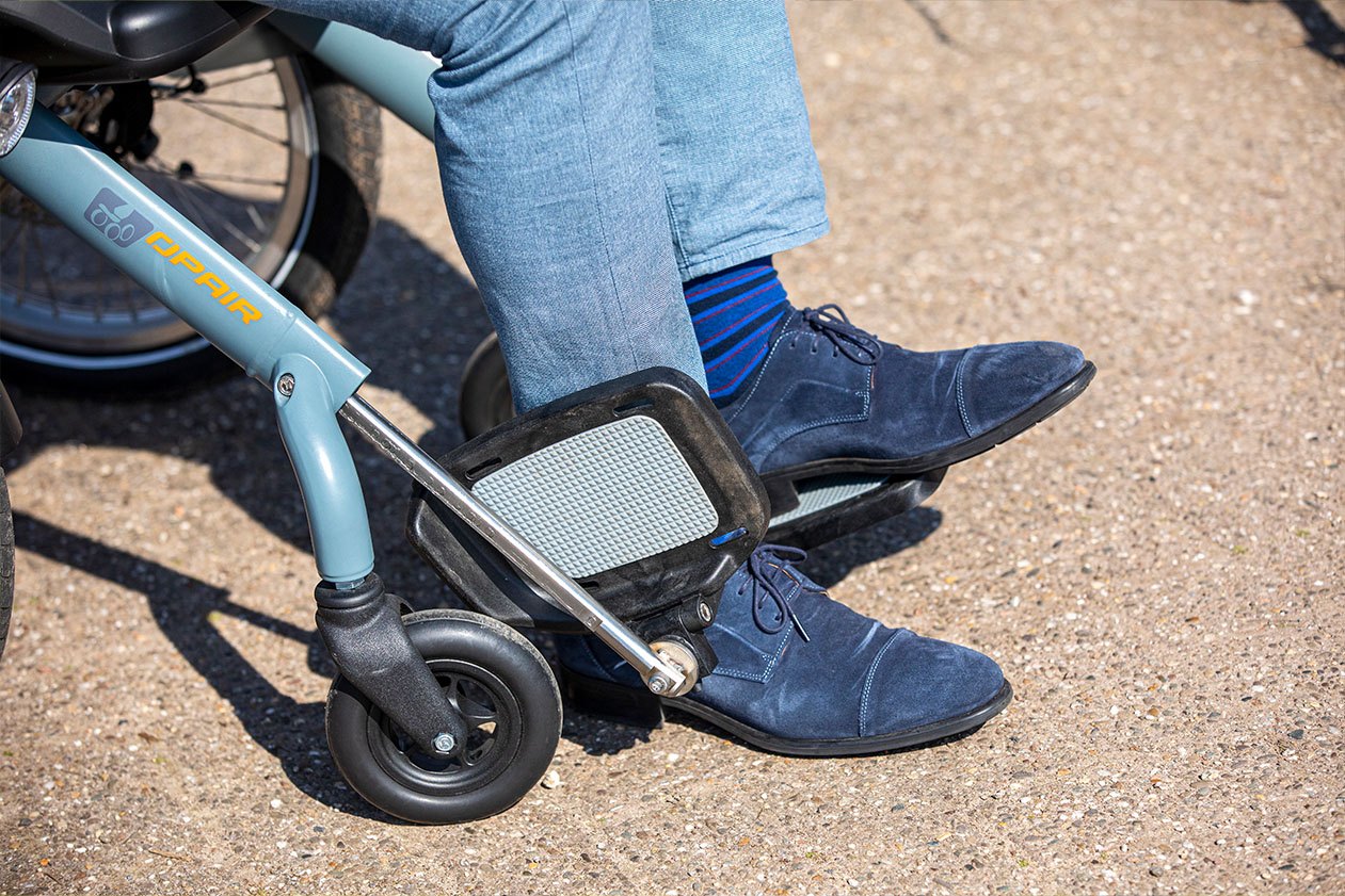 Fussstutze Rollstuhl Fahrrad opair Van Raam