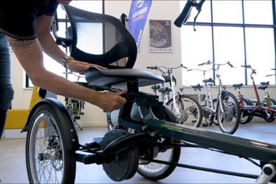 The Best Posture on the Easy Rider Tricycle adjsuting Seat