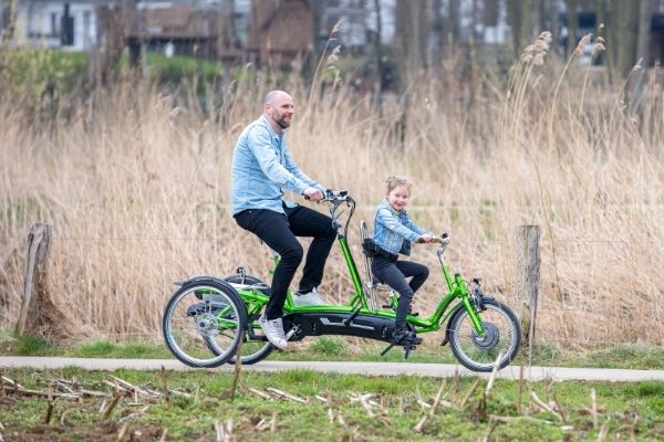 Bike with 2 seats by Van Raam - tandem Kivo Plus