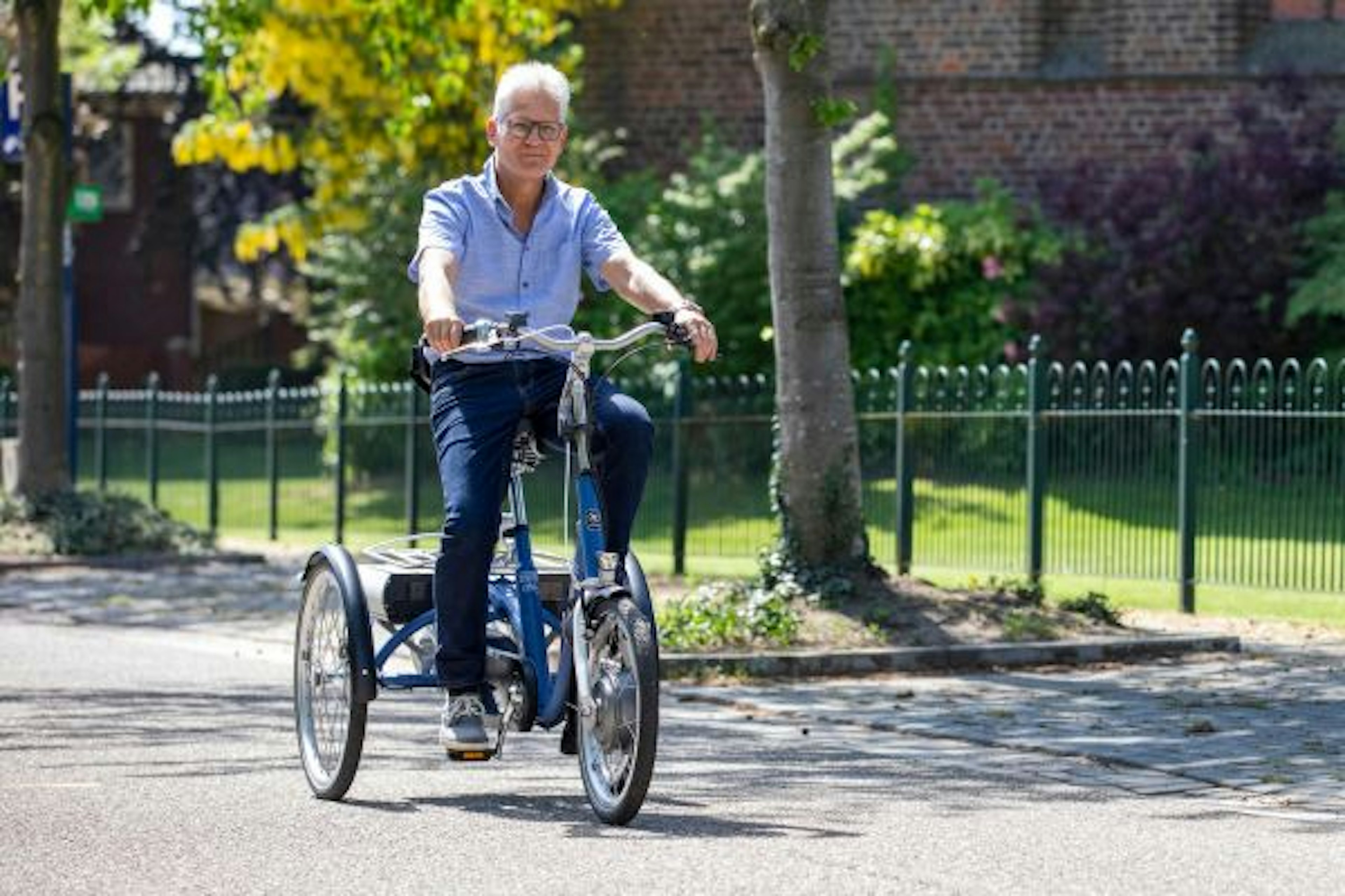 Unique riding characteristics Van Raam Midi tricycle