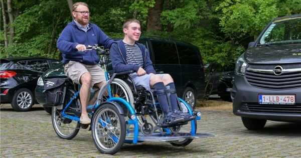 Fahrgemeinschaftssystem für Van Raam Rollstuhlfahrrad in Essen