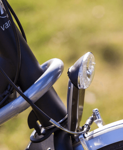Contrôle batterie éclairage automatique vélo Van-Raam