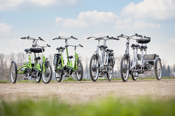 Dreirädriges Tandem Kivo Plus und zweirädriges Tandem Kivo