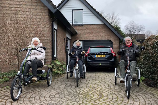 2 générations sur le tricycle électrique Easy Rider expérience client Albert Bloemendaal