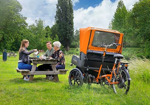Van Raam riksja fiets Chat picknick