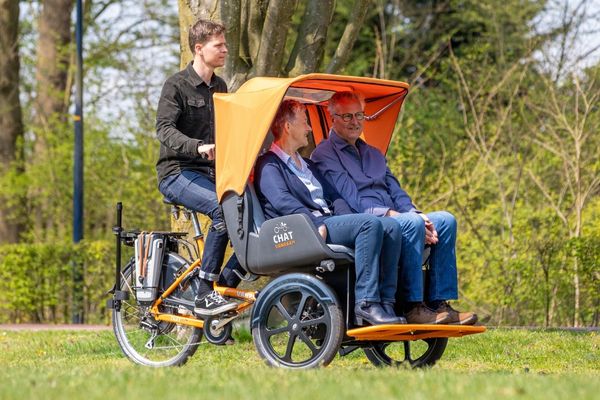 7 interessante weetjes over de cargo driewielfiets - Chat riksja fiets Van Raam