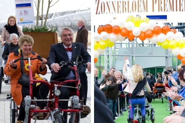 duofiets en rolstoelfiets do floriade