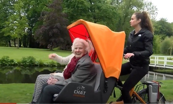Cycling without Age Chat rickshaw bike