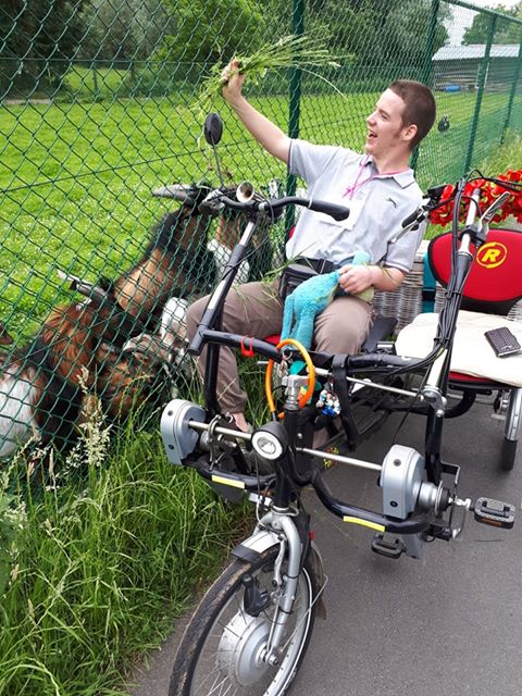 Collin Capozzi Fun2Go double rider cycle Van Raam