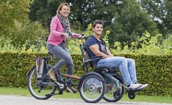 Van Raam Opair rolstoelfiets huren in Bremen met fietsproject Pedder