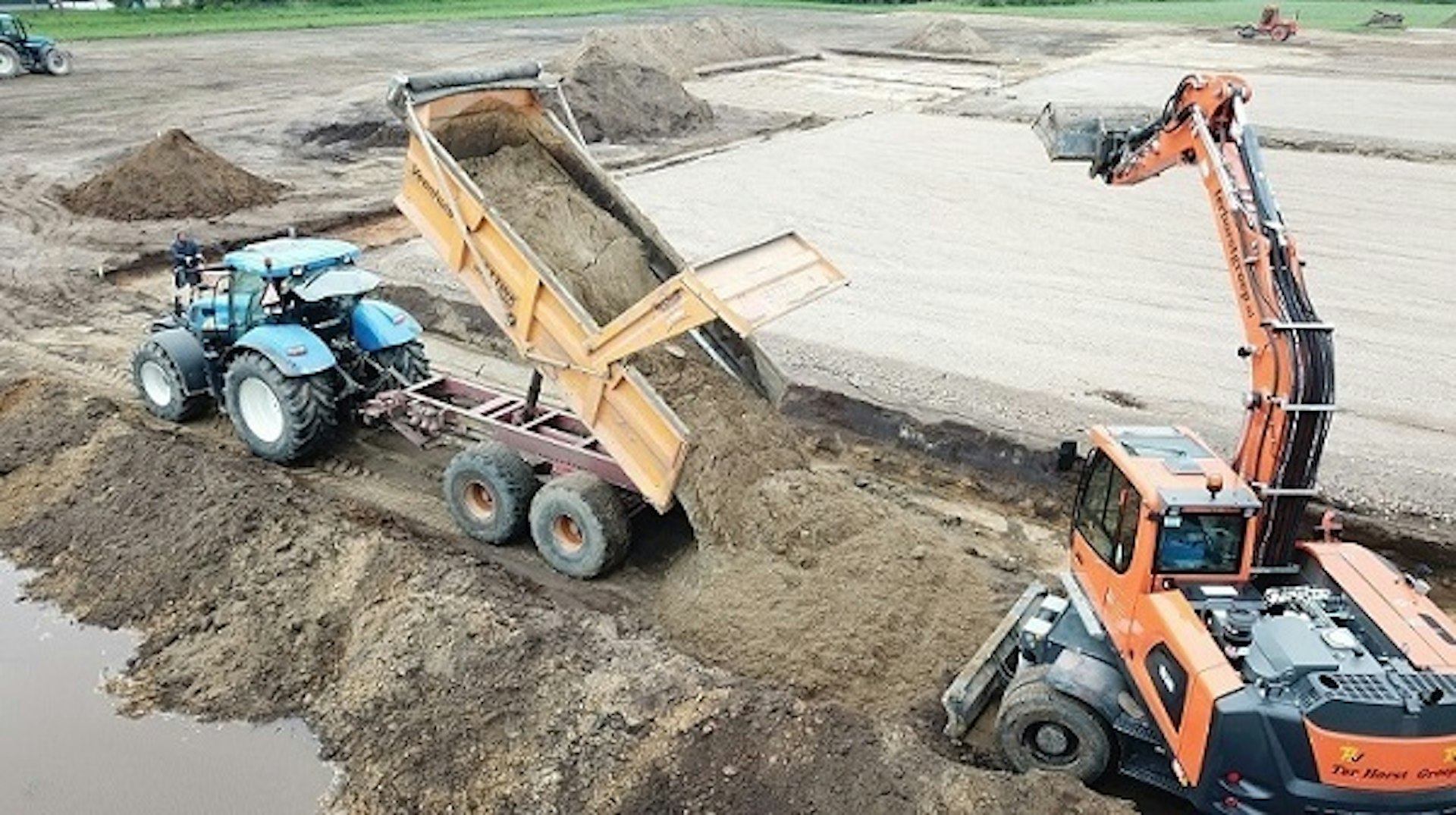 Voorbereidingen fundering nieuwbouw Van Raam