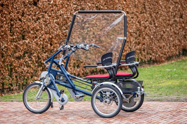 Van Raam parallel Tandem Fun2Go zwischen Abschirmung