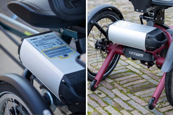 différences entre le Easy Rider et le Easy Rider Compact van raam batterie