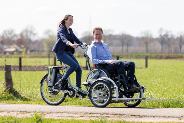 Van Raam Rollstuhlfahrrad VeloPlus zufriedene Benutzer