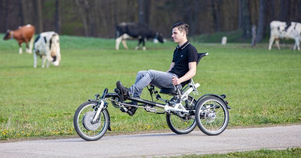 Renting van Raam special needs bikes in Belgium - Easy Sport recumbent bike