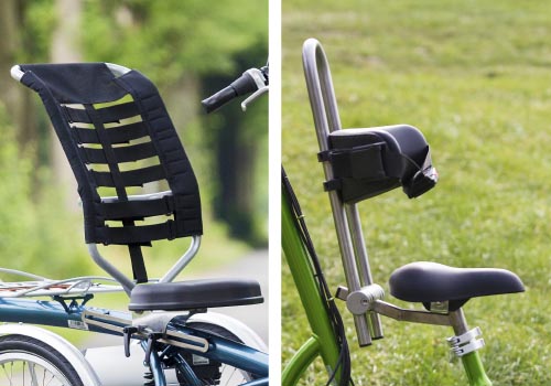 backrest on a bike