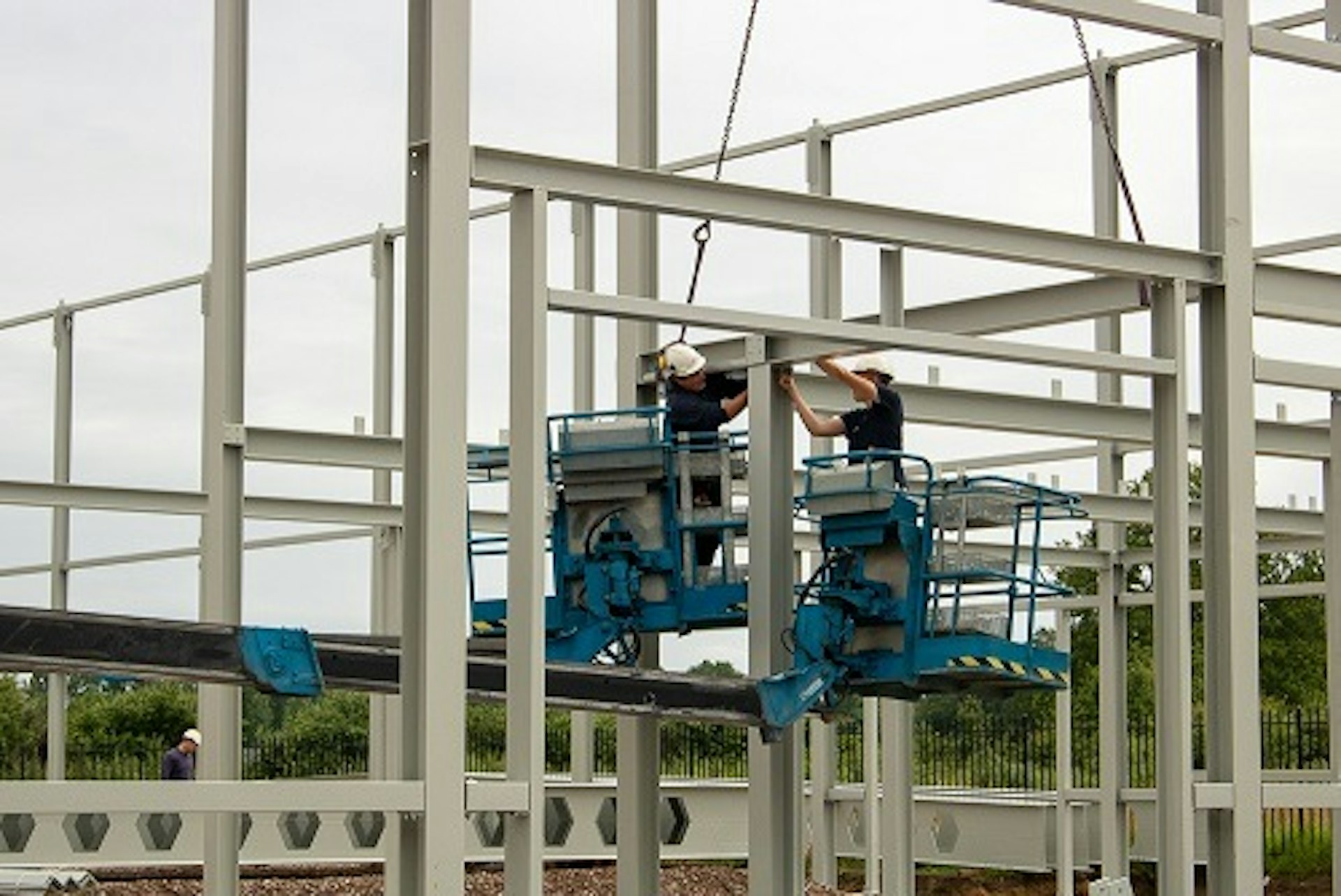 Uitbreiding van raam varsseveld staalconstructie