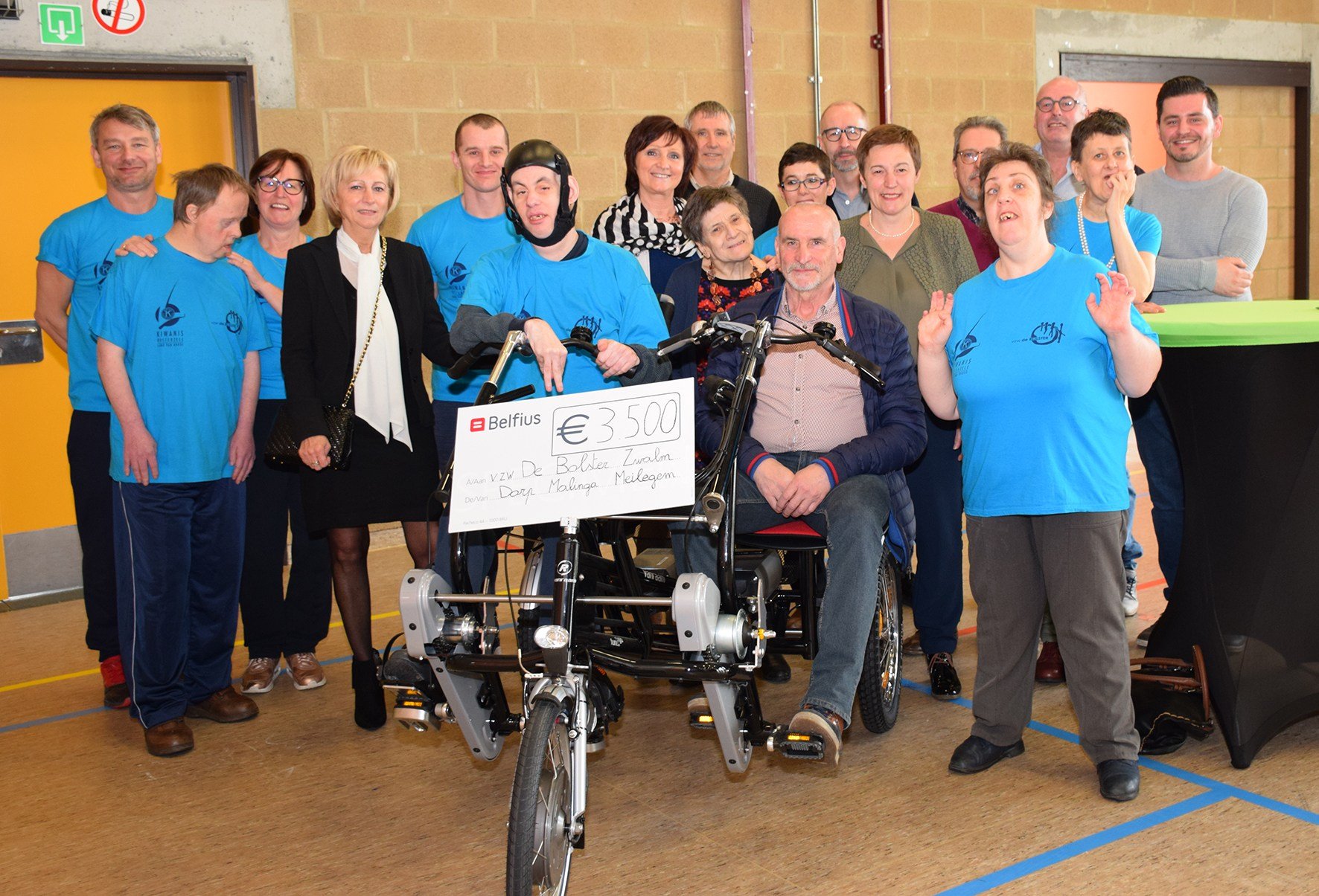 Proceeds fun fair for a double rider cycle