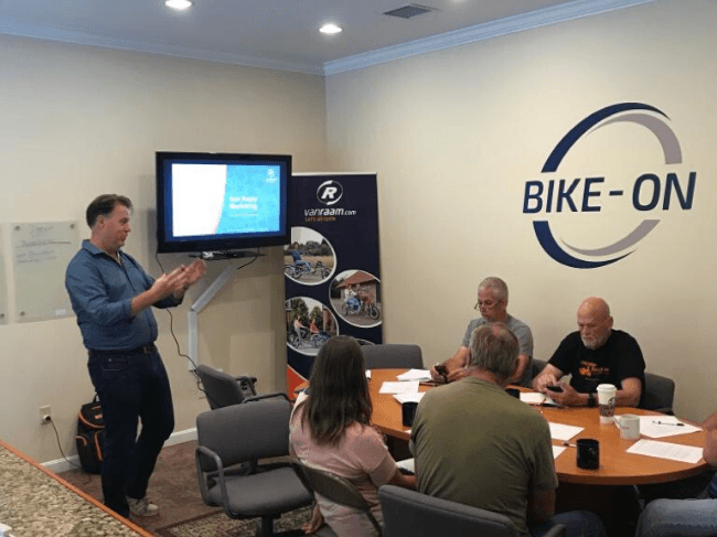 Marketing presentation for Van Raam dealers in the United States
