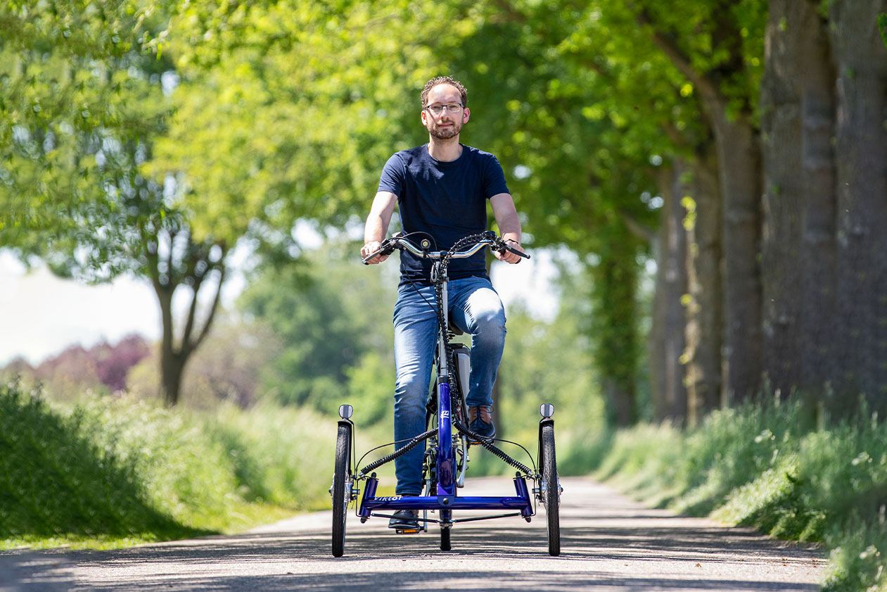 Viktor volwassen driewieler twee wielen voor Van Raam