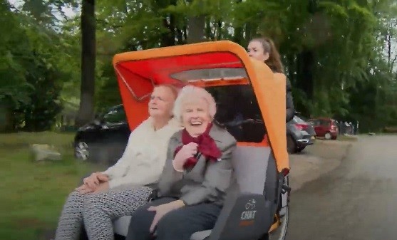 Plezier op de Chat riksja fiets Van Raam