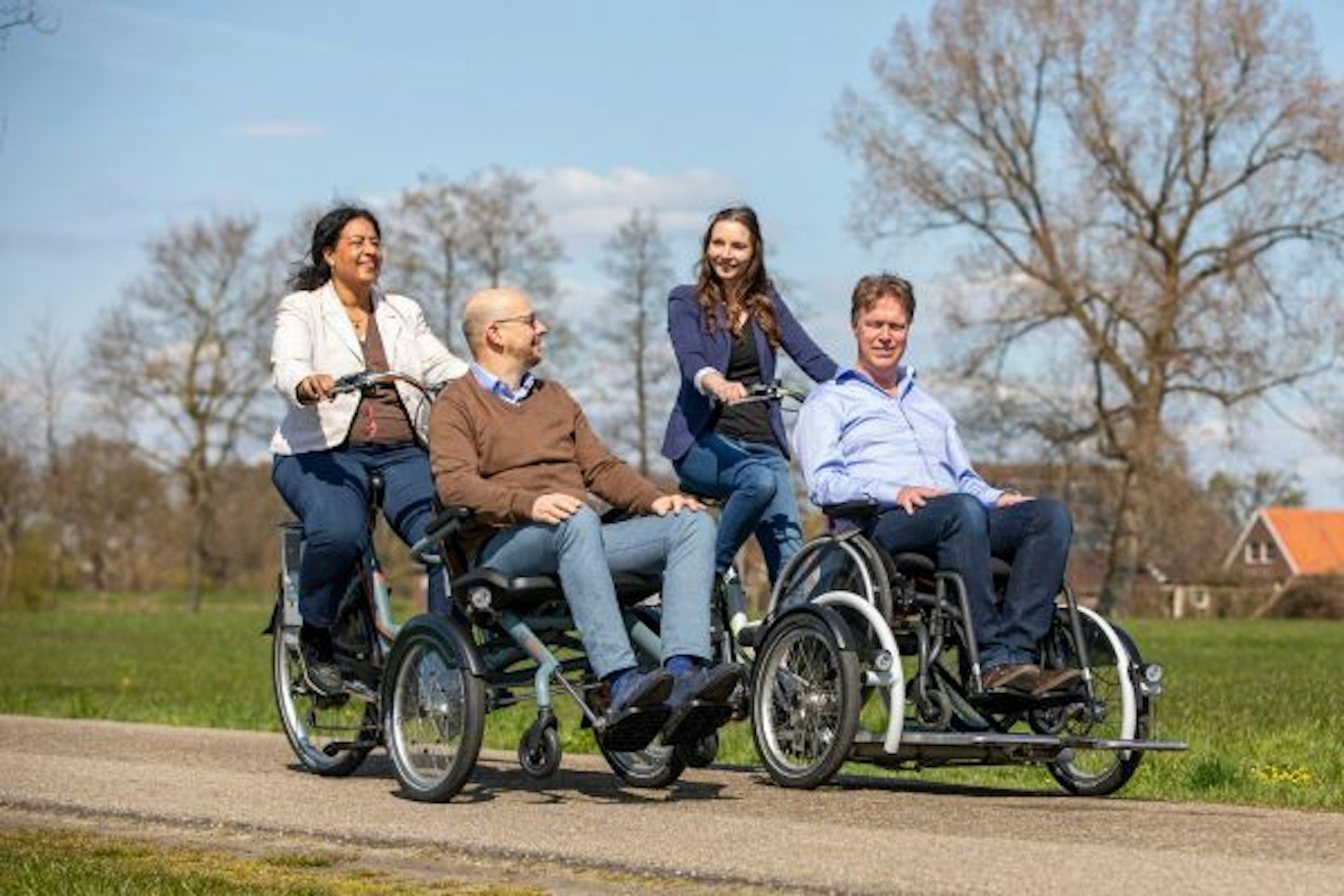 Tips om te fietsen met een rolstoelfiets
