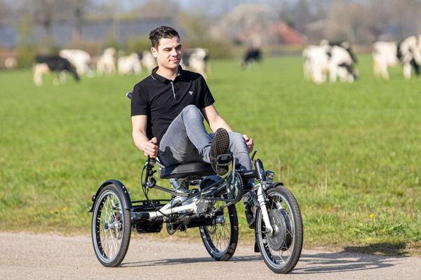 Why is there no stand on a 3-wheeled bike  Van Raam Easy Sport recumbent tricycle