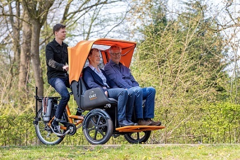 Van Raam riksja fiets voor personen met polyneuropathie