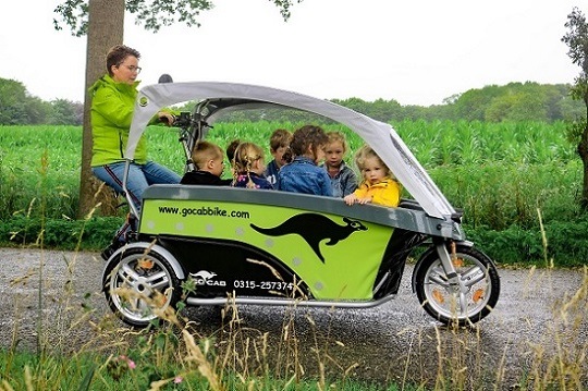 cargo bike GoCab by Van-Raam suitable for children passenger transport