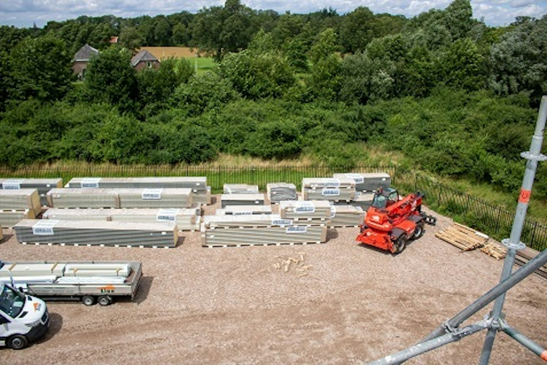 ansicht der neuen halle van raam