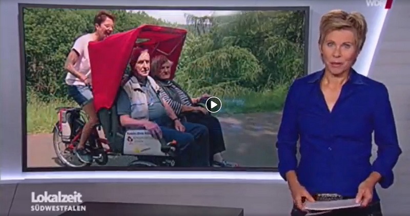 Video from the rickshaw at the Obernau reservoir