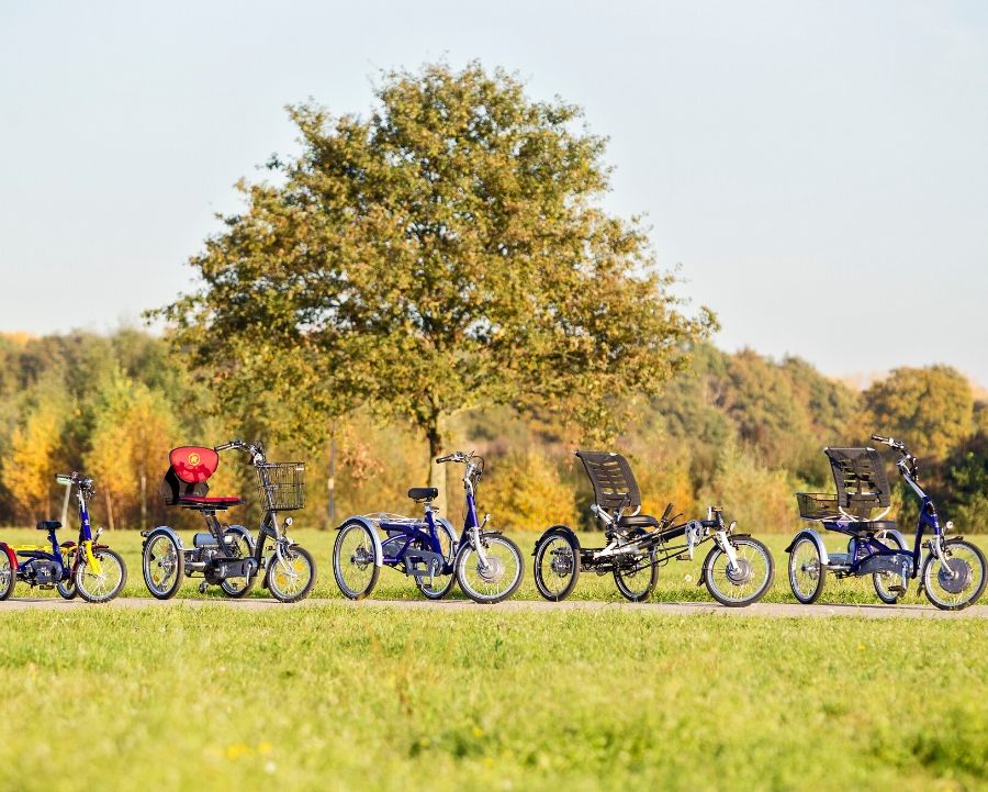 changing Bicycle traffic Van Raam is right with it tricycles