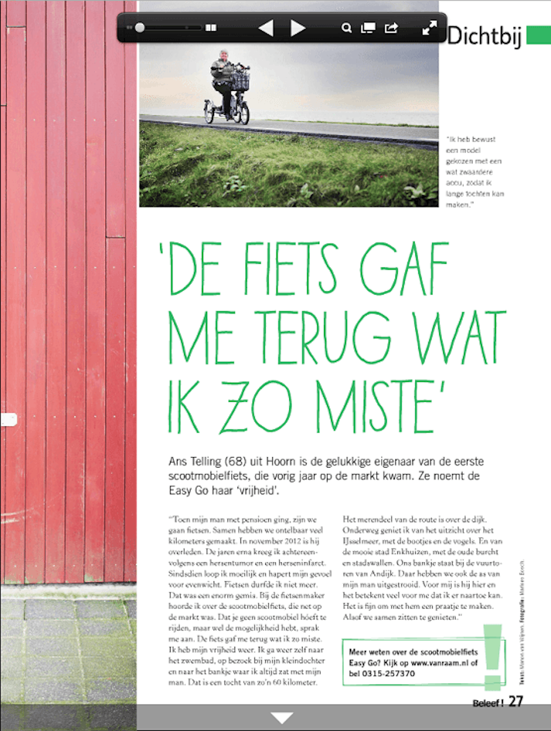 Scootmobielfiets Easy Go