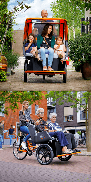 Van Raam transport bike Chat suitable for young and old