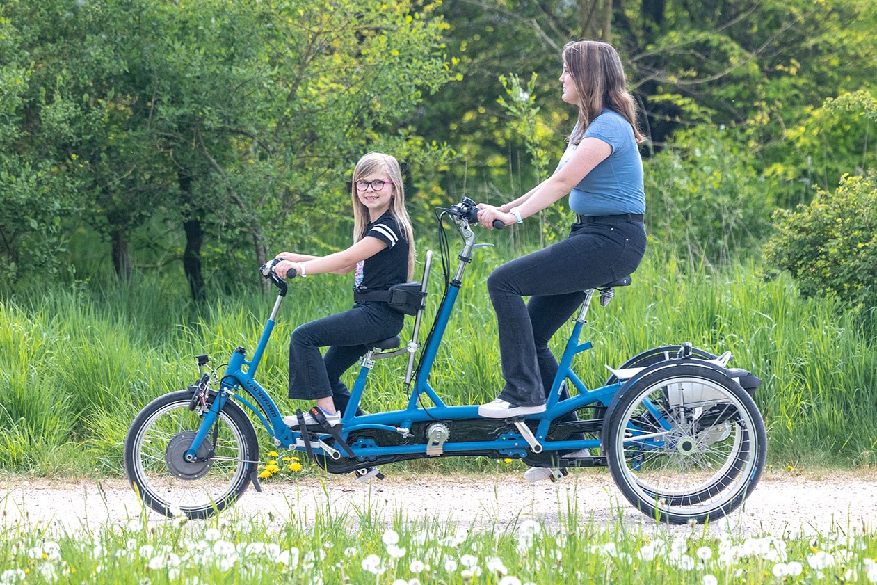Van Raam Kivo Plus 3 wheel tandem bike for kids