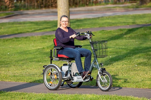 Driewieler, elektrische fiets en scootmobiel in 1 fiets