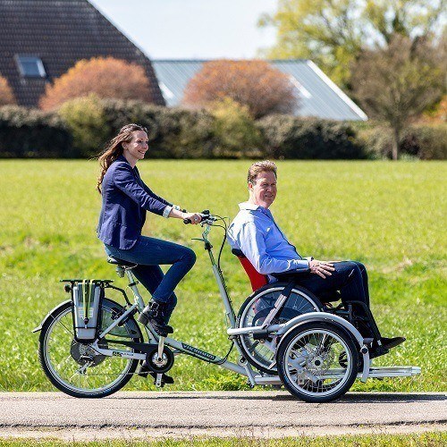 VeloPlus driewiel-rolstoelfiets voor rolstoelgebruikers