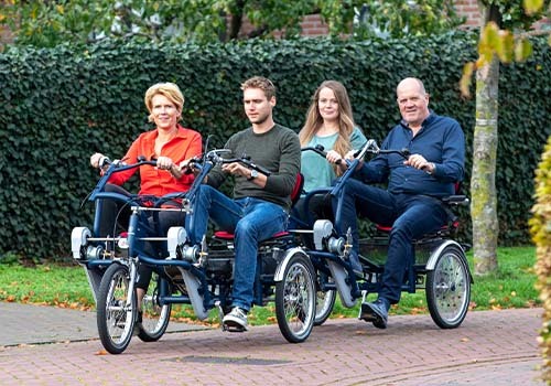 Van Raam FunTrain duo bike trailer rental at De Bever
