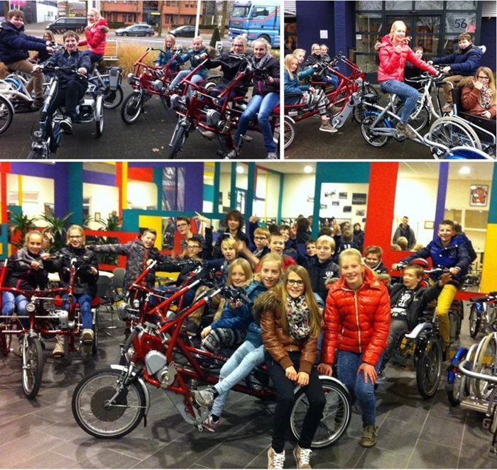 Groep 8 basisschool Meddo bij Van Raam