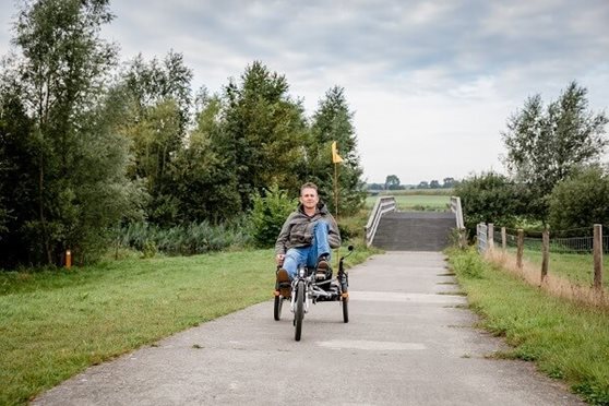 Johan Smith Easy Sport recumbent trike Van Raam photo Sandra Pouwels