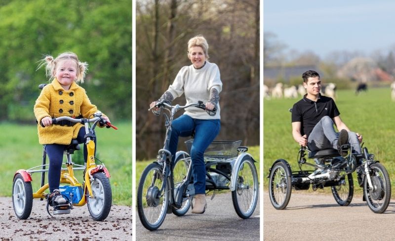 Van Raam tricycle for invalid people