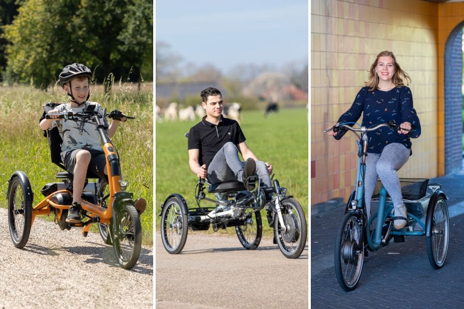 Van Raam tricycle for invalid people