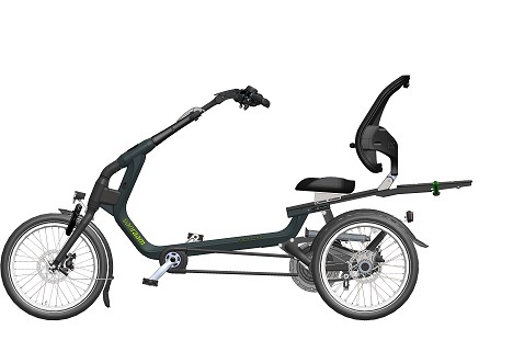 Tricycle Easy Rider avec assistance électrique aux pédales et cadre renforcé