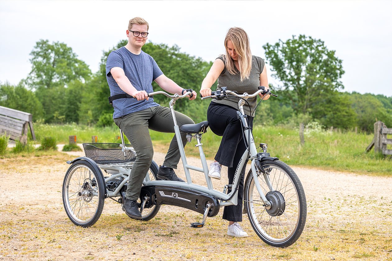 3 wheel tandem bike