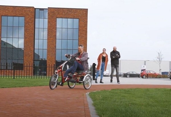 Proefrit en fiets uitproberen bij Van Raam in Varsseveld